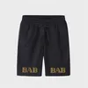 Designer Men's Plus Size Shorts Summer casual pants Sport fashion printed cotton black and white short loose Large Asian size M-6XL 348