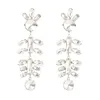 Boucles d'oreilles géométriques en strass en métal fête de l'école boucles d'oreilles pendantes brillantes boucles d'oreilles simples pour femmes