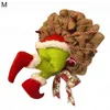 1 pièces décoration de poupée de voleur de noël cadre de porte Grinch peluche jambe guirlande décoration décoration de noël L22053148468652681489