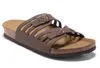 Florida Classics Cork Slipper Gummi Slide Sandale Blumenbrokat Frauen Schuhe Ausrüstung Böden Flip Flops Frauen gestreift Strand Kausaler Männer rutsch