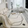 Mattor nodiska stora mattor soffa soffbordsområde matta golvmatta sovrum sovrum fluffig icke-halk kid lek för vardagsrum dekor carpets
