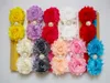 أزياء Baby Girls Chiffon Flower Flower Expensities Headband Nylon Wide Bandband Kids Rose Rose Adadborn Newborn Homports Photo Props YF0050