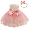 Fashion Princess Dress For Girls Multicolor Splicing Lace Bow Puffy Skirt With Head Bands Trend Clothes 55xy D3