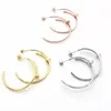 Factory wholesale luxury without drill nails earrings fashion hoop earring for women classic designer jewelry gifts