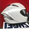 Мотоциклетные шлемы чистый белый цвет шлем мужчина езда на машине четыре сезона прохладный летний хэтмоторцикл