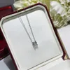 Simple single big diamond design Necklace Necklaces Diamond Jewelry for Women Party Accessorry