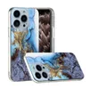Marmor Granit Soft TPU -fall för iPhone 15 14 Plus Pro Max iPhone15 Fashion IMD Natural Stone Rock Phone Skin Back Cover
