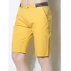 Shorts masculinos Elasticidade Algodão Men, estilo coreano Summer Homem Casual Fashion Streetwear Five pontos