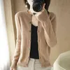 Ladies Spring And Autumn New Round Neck Knitted Sweater Close-Fitting Comfortable Fashion Pullover Long-Sleeved Cardigan Top L220706