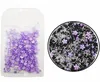 12 kolorów naklejki naklejki dekoracje paznokci salon zdrowie Piękno 2G/torba 3D Flower Jewelry Mieszana stalowa piłka zapasy do profesjonalnych akcesoriów DIY Manicure