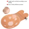 Adesivi copricapezzolo in silicone Stile reggiseno coniglio Gioco per adulti Push Up Giocattoli sexy per donna Lingerie nera senza spalline invisibile