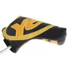 PU Golf Club Heads Headcover Protection Cover Ja-tryckt broderi Golf Putter Head Cover Fit All Blade/ Anser Style Putters 0704