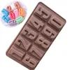 베이킹 금형 손 차가운 비누 몰드 아랍어 숫자 0-9 초콜릿 곰팡이 DIY 소프트 캔디 금형 CCE14024