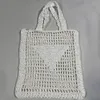 Simple fashion Women's hollow bags straw handbag woven purse crochet embroidery letters designer shoulder bag summer beach bag LK133