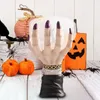 Other Festive & Party Supplies 1PCS Halloween Witch Hands Snack Bowl Stand Resin 220823
