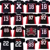 Mit Longest Yard Movie Jersey Batte X Jason Voorhees Mean Machine Paul CREWE CHEESEBURGER 100 % genähte individuelle Retro-Fußballtrikots Schwarz