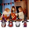 Party Supplies Halloween Gnomes Decor Home Bar Pise Table Hanging Hushållens ornament ELF Plush Tomte med Witch Hat Phjk2208