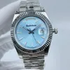メンズ腕時計ブルーアラブ中東数字ダイヤル自動巻きムーブメント日付曜日サファイアガラス 316L スチールケース 41mm Uhr