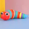 2022 Fidget Slug jouet du bout des doigts Caterpillar Party Articulé Flexible 3D Joints Recourbé Soulager Le Stress Anti-Anxiété Jouets Sensoriels Pour Enfants Décompression