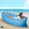 Uppbl￥sbara studsare utomhus lat soffa luft sovande soffa solstolar camping strand s￤ng beanbag stol
