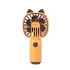 Cartoon USB Handheld Charging Fan Desktop Big Wind Portable Mini Fan