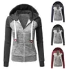 Dames patchwork hoodies Casual slanke ritsjacht