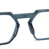 브랜드 남성 디자이너 안경 프레임 여성 스펙터클 프레임 근시 안경 투명 렌즈를 가진 복고풍 다각형 독서 안경 252t
