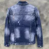 Famous Mens Denim Jacket Men Women High Quality Casual Coats Blue Fashion Mens Stylist Tops Outerwear Size S-2XL