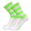 Sports Socks 2Style Compression Stripe Dot Bike Men Kvinnor Cykling Professional Sport Breatoble Bicycle Racing SocksPorts