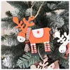 Christmas Decorations Color Wooden Elk Shape Floral Material Package Gift Tree Decoration OrnamentsChristmas