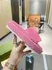 europ Summer beach men's and women's big head slippers velvet Scuffs cross design swimming pool party couple shoes large Color matching