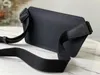 Realfine Bags 5A M30443 20 cm Avenue Sling Taiga cuir de vachette sac à main sacs à bandoulière pour hommes avec sac à poussière