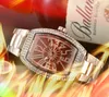 Diamonds Mens Big Ring Sports Wristwatch 43mm Quartz Movement Male Clock Clock Watch Full Full Solid Solid Stainless Veter