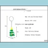 Key Rings Jewelry Fashion Cartoon Cute Soft Sile Keychain Santa Bear Elk Christmas Tree Snowmen Chain Keyring For Bag Car Drop Delivery 2021