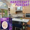 Dekorativa Objekt Figuriner Chakra Kristaller Bil HangAble Ornament 7 Ädelstenar Reiki Healing Stones Pendant Feng Shui Ornamen