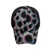 Ponytail Czapka z daszkiem Płucna Trudna brzęki Trucker Mesh PonyCaps Leopard Sunflower Criss Cross Ponytail Hats Zza