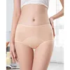 3 pcs mulheres menstruais menstrual calcinha grande plus size vazamento à prova de cuecas feminino cintura alta cintura underwear senhoras 4xl 5xl lingerie 220425