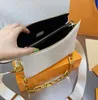 2022 أكياس مصمم الفضلات الصفراء crossbody سلسلة الكتف حقيبة كوس حقائب اليد الأزياء للأمام النساء أكياس رسالة أعلى جودة محفظة محفظة