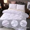 Luxury Bedding Set White Euro Duvet Cover With Pillowcase Twin Queen Double Nordic Bed Cover Set NO SHEET King 3pcs 220x240 Home 220316