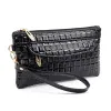 HBP 2021 pochette femmes portefeuilles Long Crocodile motif Style porte-carte femme sac à main Double fermetures éclair grande capacité portefeuille pour dames