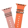 شاهد سحر الزخرفة لـ I Band Bracelet Metal Leg Decorative Nails for iWatch Sport Strap Ornament Associor