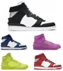 Le plus chaud authentique Dnnk Ambush High Chaussures Noir Blanc Flash Lime Chicago Deep Royal Blue Cosmic Fuchsia Hommes Femmes Sports de plein air Baskets avec boîte d'origine 36-45