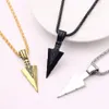 Mode Retro Pijl Hanger Heren Kettingen Sieraden Ketting Hip Hop Punk Kerstmis Halloween Gift voor Mannen Vrouwen Ketting