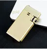 New Ultra-Thin Metal Torch Lighter Jet Turbo Windproof Visible Gas Butane Cigar Cigarettes Portable Lighters Smoking Accessories