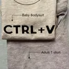 CtrlC und CtrlV bedruckter, passender Papa-T-Shirt-Baby-Body, perfektes Geschenk für die Familie zum Vatertag, Kleidung 220531