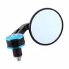 1 par retrovisor espelhos universais 7/8 "guiador redondo barra de guiador final motocicleta scooter sidemirror carro-styling