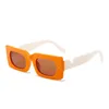 Fashion Vintage Orange Square Sunglasses Women Men Brand Designer Sun Glasses Female Rectangle Shades Popular Colorful Eyewear 220611