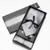 Herren-Designer-Krawatten-Seiden-Taschentuch-Set, Herren-Krawatten-Sets, Krawatte, Manschettenknöpfe, Einstecktuch, Weihnachtsgeschenk für Männer, ys222