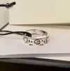 Gu Ghost Sterling 925silver Couple Anneaux G Elf Skull ornements rétro haute qualité emballage d'origine bijoux de fiançailles cjewelers