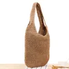Sac à bandoulière pour femmes d'été paille tricot fourre-tout grande capacité femme tissé à la main Shopper plage conception sacs à main pour femmes sac G220531